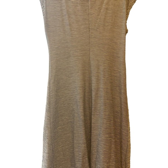 Max Studio Textured Knit Asymmetetrical Striped Dress - Size XL - Picture 4 of 7